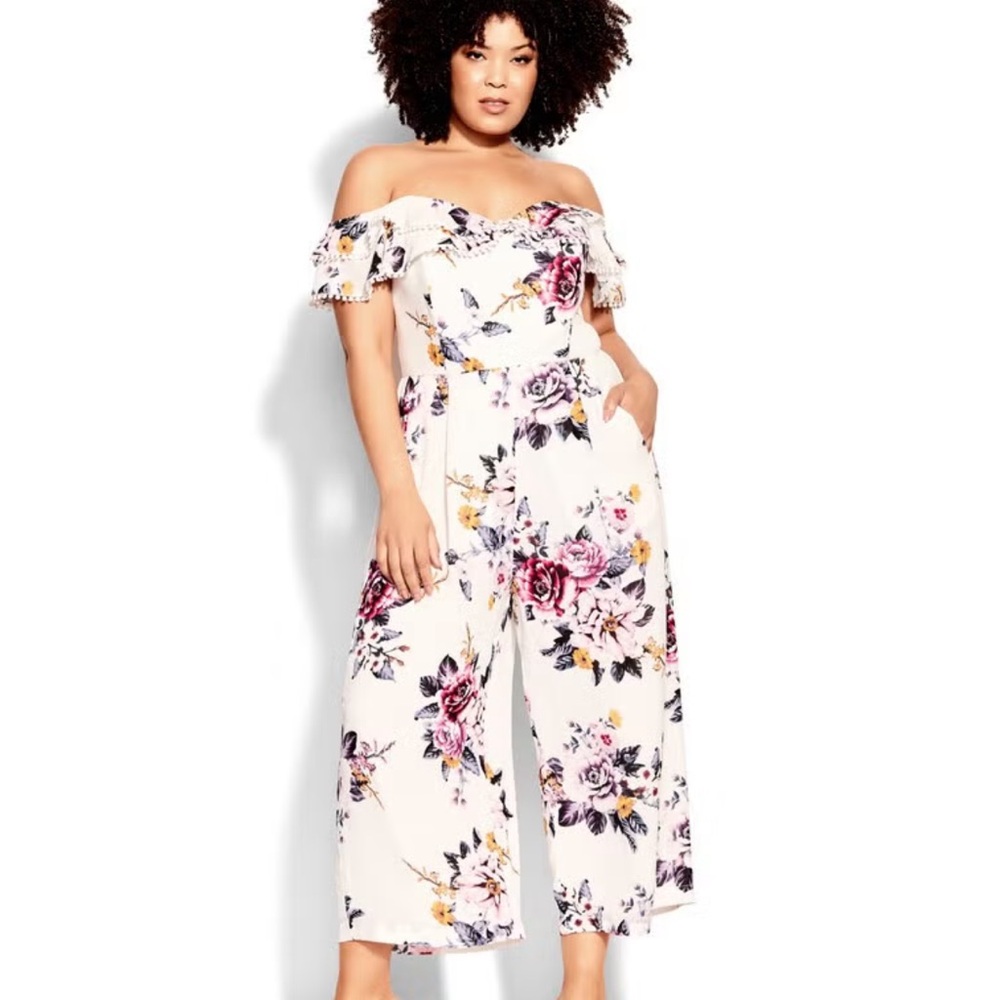 City Chic Summer Jumpsuit NWT 16W
